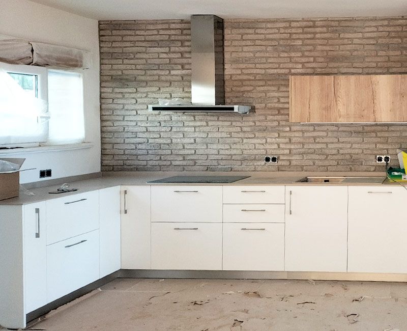 Reformed kitchen with Cubika (after).