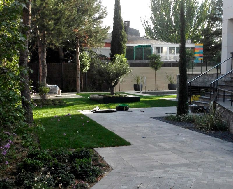 Landscaping in Madrid Norte.