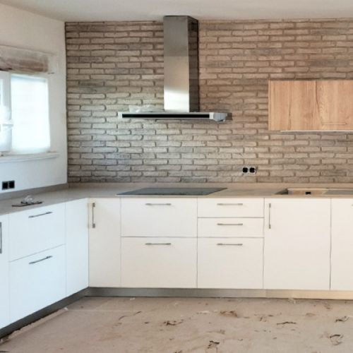 Reformed kitchen with Cubika (after).