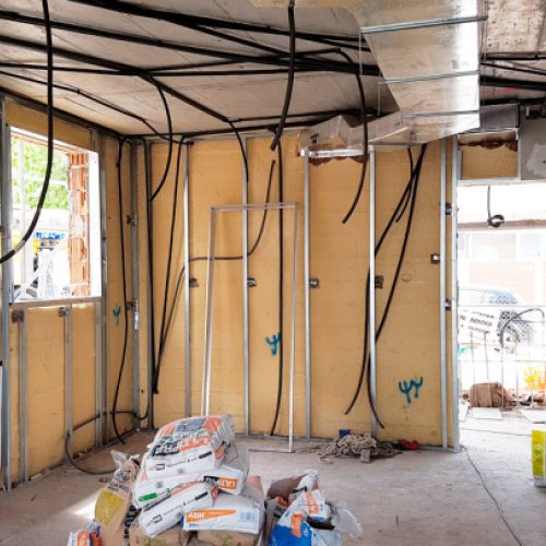 New construction insulation and conditioning.